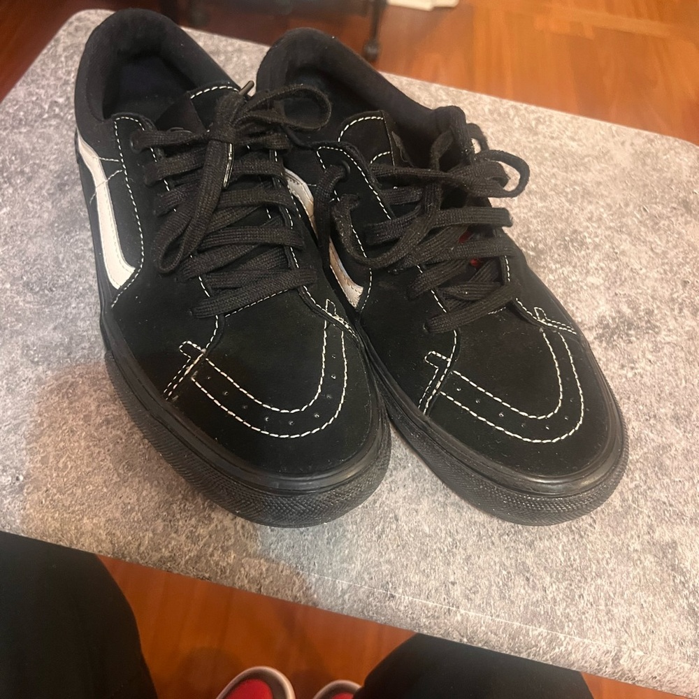 Black and white the vans size 9